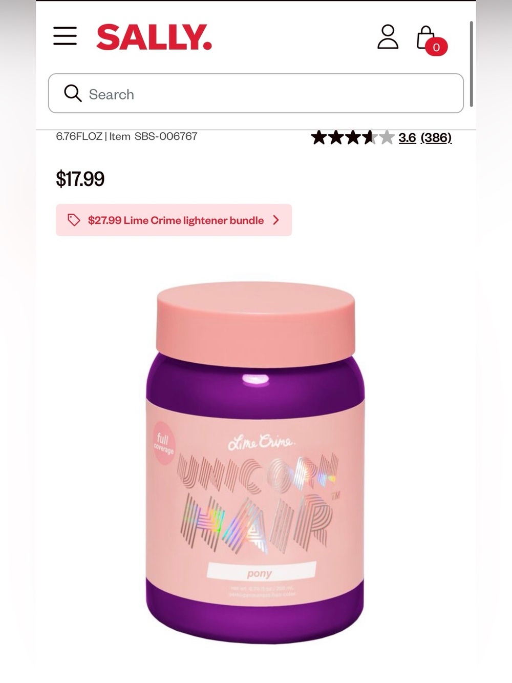 Set of 2
Lime Crime Unicorn Hair Pony - Full coverage
*No boxes***